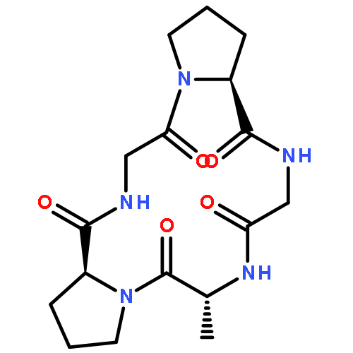 Cyclo(D-alanyl-L-prolylglycyl-L-prolylglycyl)