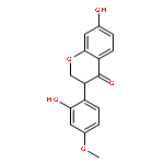 (3R)-7-hydroxy-3-(2-hydroxy-4-methoxyphenyl)-2,3-dihydro-4H-chromen-4-one