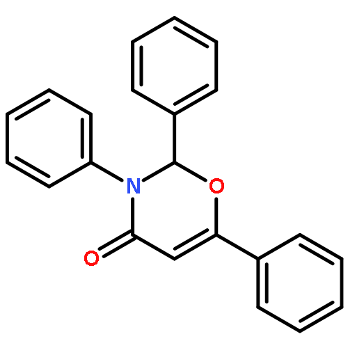 4H-1,3-Oxazin-4-one, 2,3-dihydro-2,3,6-triphenyl-