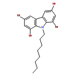 9H-CARBAZOLE, 1,3,6,8-TETRABROMO-9-OCTYL-