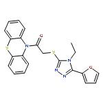 2-[[4-Ethyl-5-(2-furanyl)-4H-1,2,4-triazol-3-yl]thio]-1-(10H-phenothiazin-10-yl)-ethanone