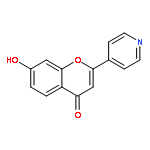 4H-1-Benzopyran-4-one, 7-hydroxy-2-(4-pyridinyl)-