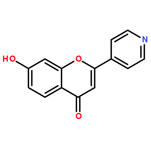 4H-1-Benzopyran-4-one, 7-hydroxy-2-(4-pyridinyl)-