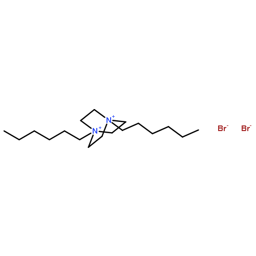 1,4-Diazoniabicyclo[2.2.2]octane, 1,4-dihexyl-, dibromide