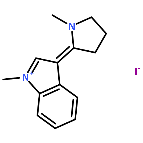 3H-Indolium, 1-methyl-3-(1-methyl-2-pyrrolidinylidene)-, iodide