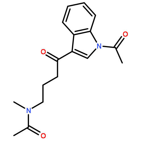 ACETAMIDE, N-[4-(1-ACETYL-1H-INDOL-3-YL)-4-OXOBUTYL]-N-METHYL-