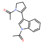 1H-Indole, 1-acetyl-3-(1-acetyl-4,5-dihydro-1H-pyrrol-2-yl)-