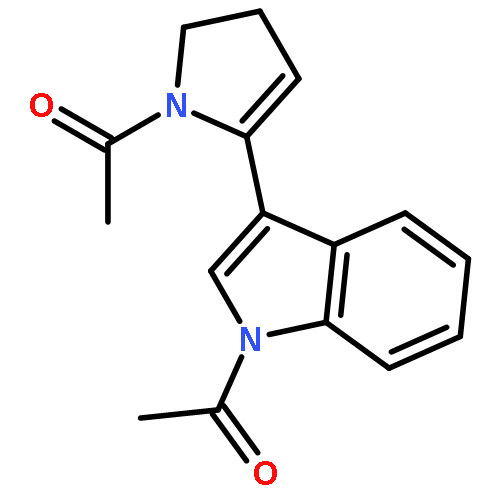 1H-Indole, 1-acetyl-3-(1-acetyl-4,5-dihydro-1H-pyrrol-2-yl)-