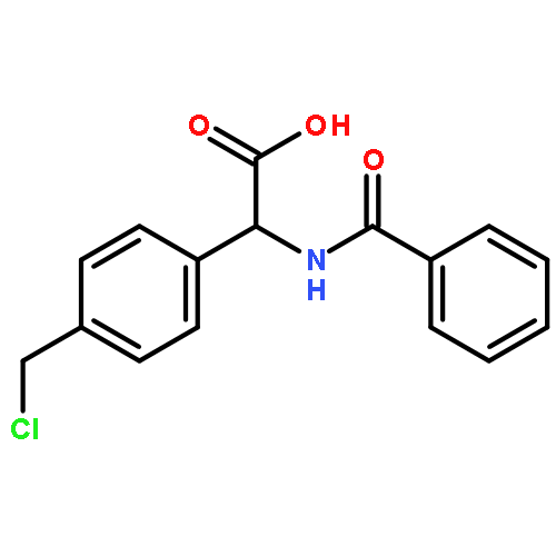 Benzeneacetic acid, a-(benzoylamino)-4-(chloromethyl)-