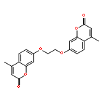 2H-1-Benzopyran-2-one, 7,7'-[1,2-ethanediylbis(oxy)]bis[4-methyl-