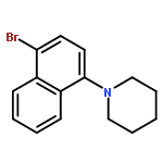 Piperidine, 1-(4-bromo-1-naphthalenyl)-