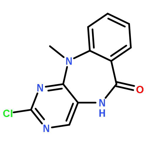 2-chloro-11-methyl-5,11-dihydro-6H-pyrimido[4,5-b][1,4]benzodiazepin-6-one