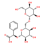 (2R)-[(6-O-beta-D-glucopyranosyl-beta-D-glucopyranosyl)oxy](phenyl)ethanoic acid