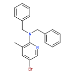 2-PYRIDINAMINE, 5-BROMO-3-METHYL-N,N-BIS(PHENYLMETHYL)-