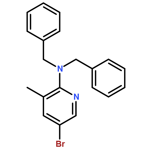 2-PYRIDINAMINE, 5-BROMO-3-METHYL-N,N-BIS(PHENYLMETHYL)-