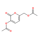 2H-PYRAN-2-ONE, 3-(ACETYLOXY)-6-[(ACETYLOXY)METHYL]-