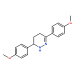 PYRIDAZINE, 1,4,5,6-TETRAHYDRO-3,6-BIS(4-METHOXYPHENYL)-