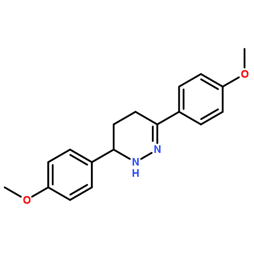 PYRIDAZINE, 1,4,5,6-TETRAHYDRO-3,6-BIS(4-METHOXYPHENYL)-