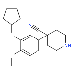 4-Piperidinecarbonitrile, 4-[3-(cyclopentyloxy)-4-methoxyphenyl]-