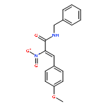 2-Propenamide, 3-(4-methoxyphenyl)-2-nitro-N-(phenylmethyl)-