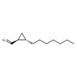 CYCLOPROPANECARBOXALDEHYDE, 2-HEPTYL-, (1S,2S)-