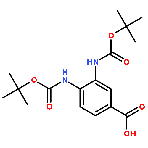 Benzoic acid, 3,4-bis[[(1,1-dimethylethoxy)carbonyl]amino]-