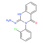 2,4(1H,3H)-QUINAZOLINEDIONE, 3-(2-CHLOROPHENYL)-, 2-HYDRAZONE