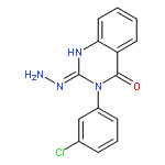 2,4(1H,3H)-QUINAZOLINEDIONE, 3-(3-CHLOROPHENYL)-, 2-HYDRAZONE