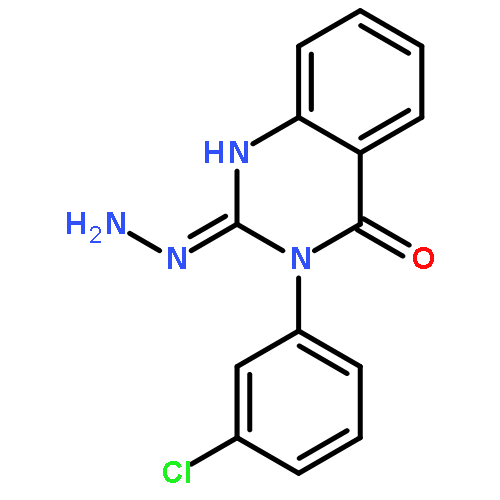 2,4(1H,3H)-QUINAZOLINEDIONE, 3-(3-CHLOROPHENYL)-, 2-HYDRAZONE