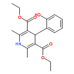 3,5-Pyridinedicarboxylic acid,1,4-dihydro-4-(2-hydroxyphenyl)-2,6-dimethyl-, diethyl ester