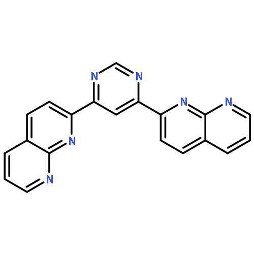 1,8-NAPHTHYRIDINE, 2,2'-(4,6-PYRIMIDINEDIYL)BIS-