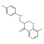 4H-1-Benzopyran-4-one,2,3-dihydro-8-methyl-3-[[(4-methylphenyl)amino]methyl]-