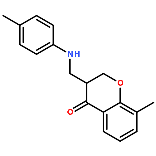 4H-1-Benzopyran-4-one,2,3-dihydro-8-methyl-3-[[(4-methylphenyl)amino]methyl]-