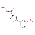 3-Isoxazolecarboxylic acid, 5-(3-methoxyphenyl)-, ethyl ester