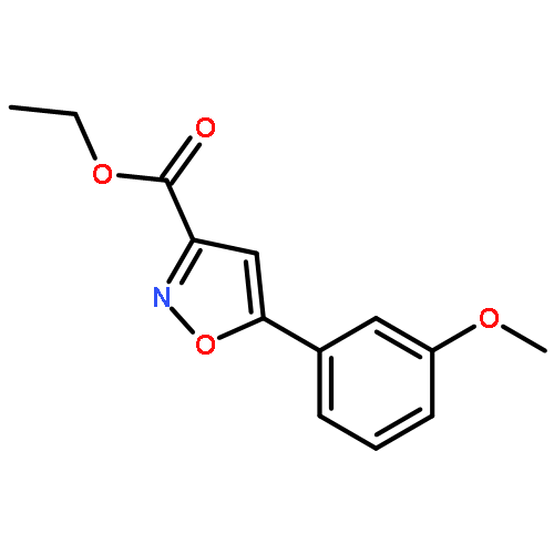 3-Isoxazolecarboxylic acid, 5-(3-methoxyphenyl)-, ethyl ester