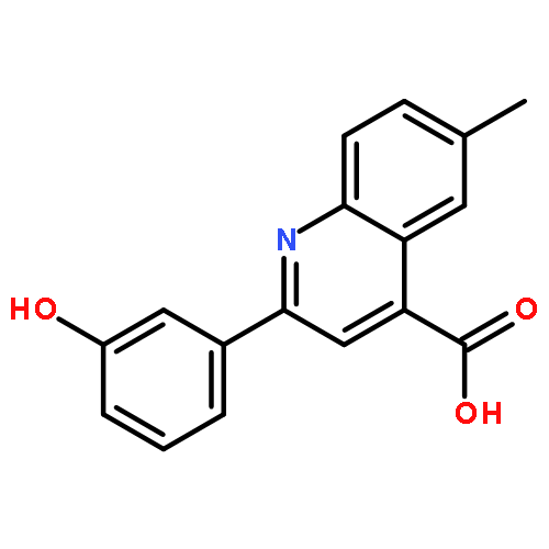 2-(3-Hydroxyphenyl)-6-methylquinoline-4-carboxylic acid