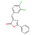 5(4H)-OXAZOLONE, 4-[(3,4-DICHLOROPHENYL)METHYLENE]-2-PHENYL-, (4Z)-