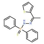 P,P-diphenyl-N'-(1-thiophen-2-ylethylidene)phosphinothioic hydrazide