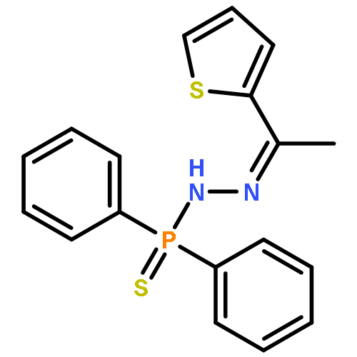 P,P-diphenyl-N'-(1-thiophen-2-ylethylidene)phosphinothioic hydrazide