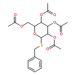 b-D-Glucopyranoside, phenylmethyl1-thio-, 2,3,4,6-tetraacetate