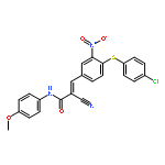 3-{4-[(4-chlorophenyl)sulfanyl]-3-nitrophenyl}-2-cyano-N-(4-methoxyphenyl)prop-2-enamide