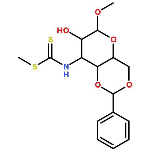 Altropyranoside, methyl4,6-O-benzylidene-3-deoxy-3-[(dithiocarboxy)amino]-, methyl ester, a-D- (6CI,7CI,8CI)