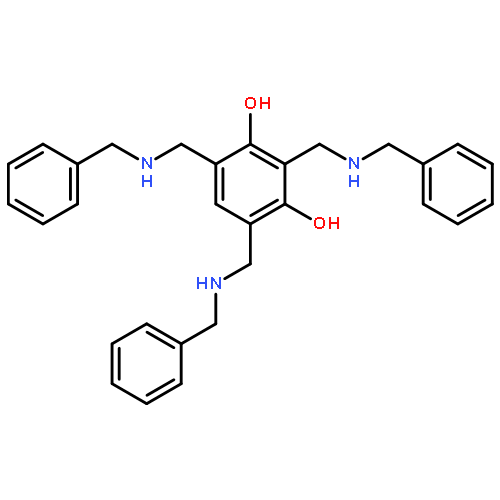 2,4,6-tris[(benzylamino)methyl]benzene-1,3-diol