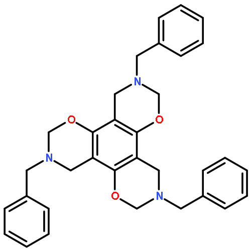 3,7,11-tribenzyl-3,4,7,8,11,12-hexahydro-2H,6H,10H-benzo[1,2-e:3,4-e':5,6-e'']tris[1,3]oxazine