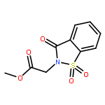 1,2-Benzisothiazole-2(3H)-aceticacid, 3-oxo-, methyl ester, 1,1-dioxide