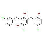 Phenol,4-chloro-2,6-bis[(5-chloro-2-hydroxyphenyl)methyl]-