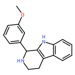 1H-Pyrido[3,4-b]indole, 2,3,4,9-tetrahydro-1-(3-methoxyphenyl)-