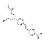 b-Alanine,N-[4-[2-(2-chloro-4-nitrophenyl)diazenyl]phenyl]-N-(2-cyanoethyl)-, methylester