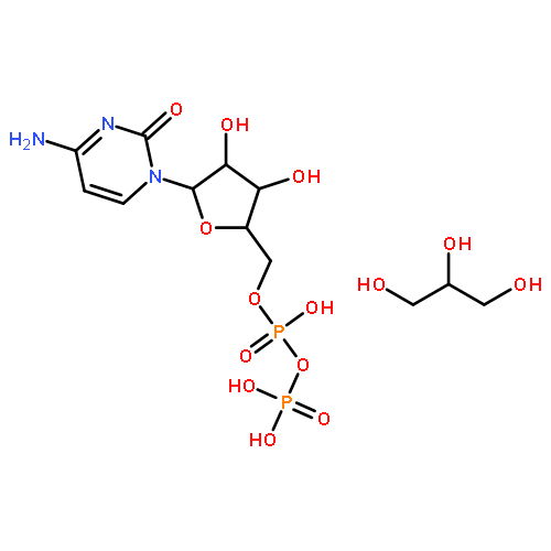 cytidine 5'-(trihydrogen diphosphate) - propane-1,2,3-triol (1:1)