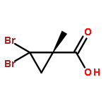 Cyclopropanecarboxylic acid, 2,2-dibromo-1-methyl-, (1S)-